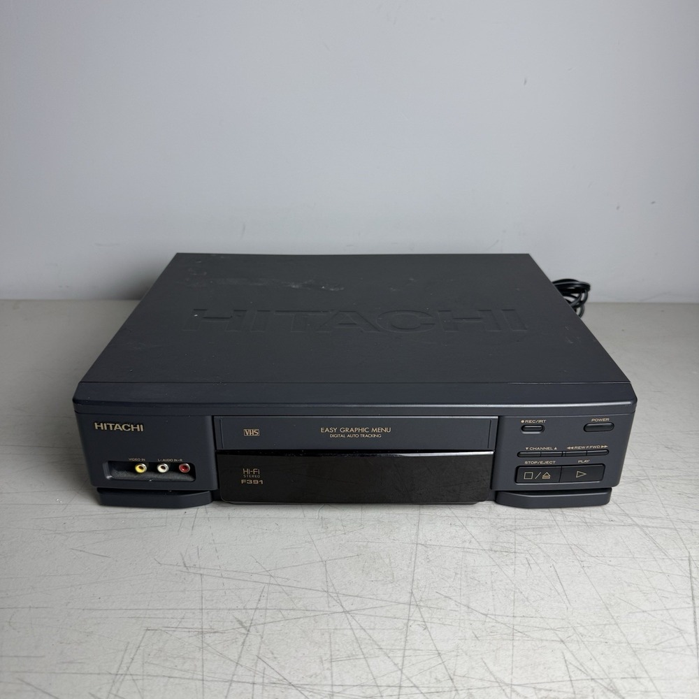 Hitachi VTF391A VHS VCR - Tested and Working Unit Only No Remote